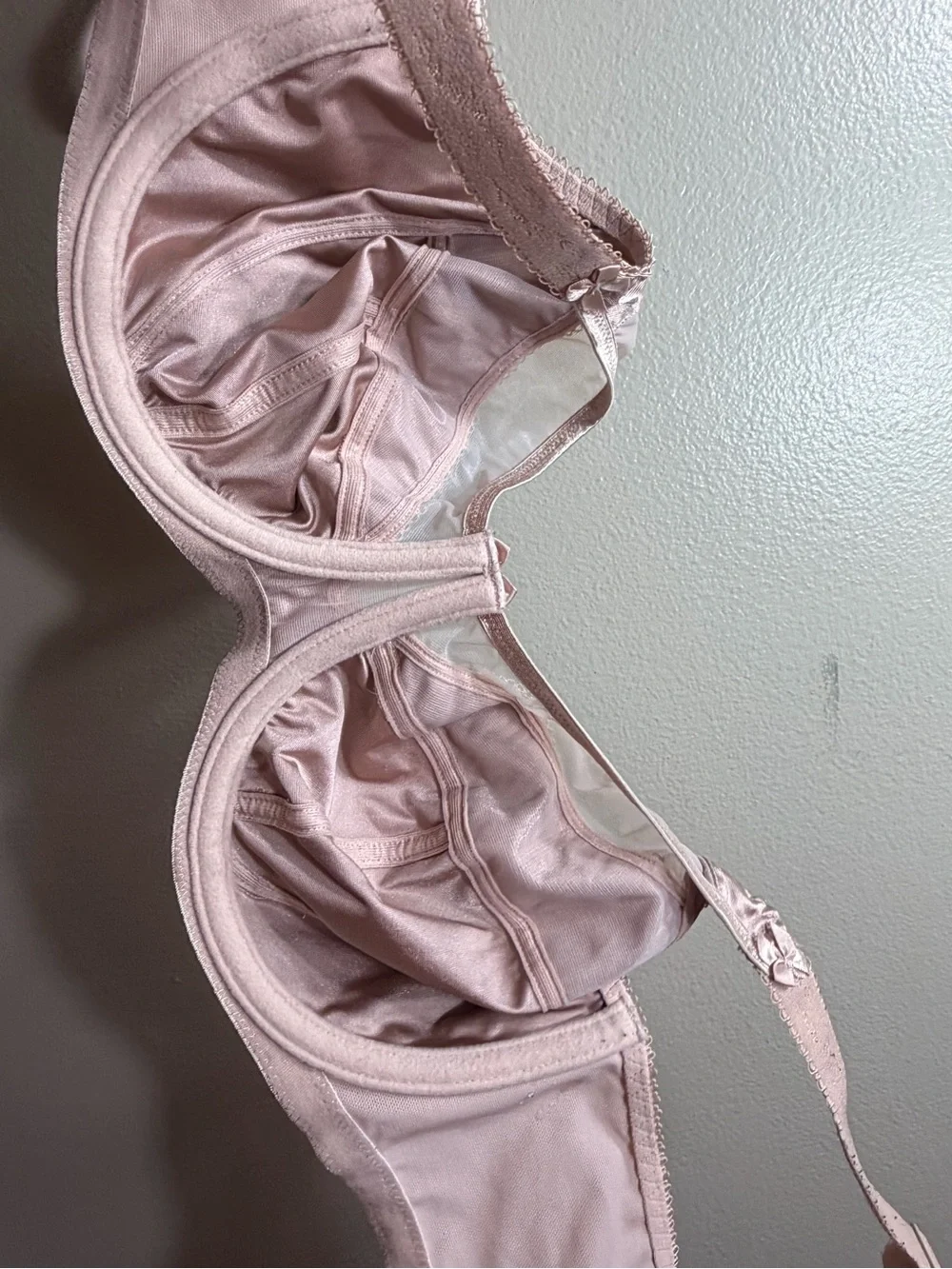 Goddess 36DDD Blush Satin Full Coverage Underwire Bra
